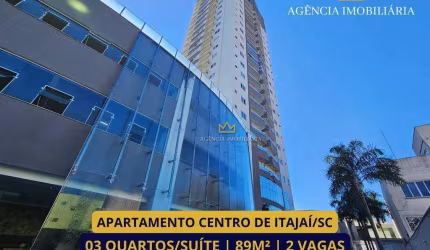 APARTAMENTO 3 QUARTOS/SUÍTE CENTRO DE ITAJAÍ/SC