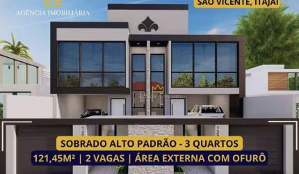 SOBRADO ALTO PADRÃO 3 QUARTOS  SÃO VICENTE ITAJAÍ/SC