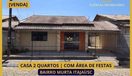 CASA 2 QUARTOS ÁREA DE FESTAS MURTA ITAJAÍ/SC