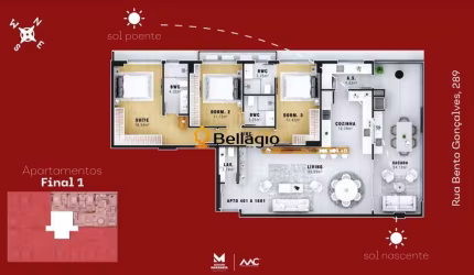 Apartamento 3 dormitórios à venda Nossa Senhora das Dores Santa Maria/RS