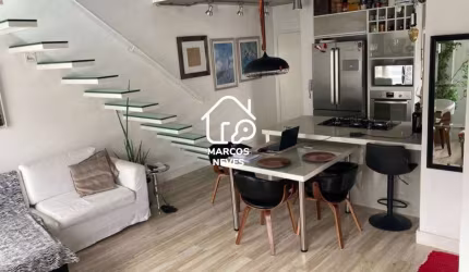 Cobertura duplex à venda no Itaim Bibi com 1 suíte, 77m², 1 vaga e localização privilegiada