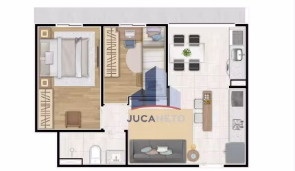 Apartamento com 2 dormitórios à venda, 45 m² por R$ 302.000,00 - Vila Assis Brasil - Mauá/SP