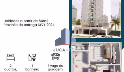 Apartamento com 2 dormitórios à venda, 54 m² por R$ 320.000 - Jardim Anchieta - Mauá/SP