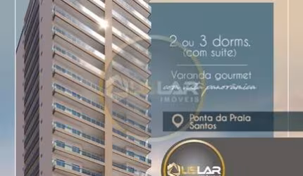 Lançamento 2 dorms com lazer -  Ponta da Praia/Santos