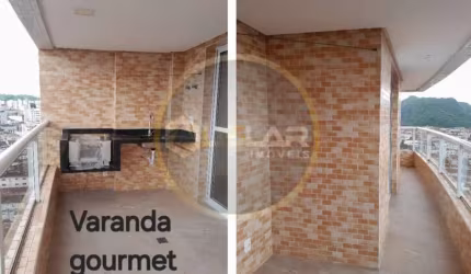 Apartamento de 2 dorms , sala p 2 ambs com varanda gourmet