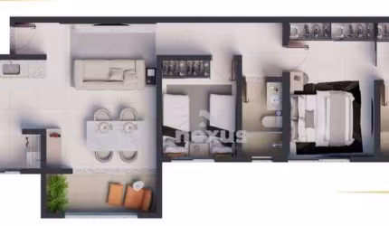 Apartamento com 2 dormitórios à venda, 74 m² por R$ 316.000 - Chácaras Tubalina - Uberlândia/MG