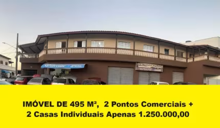 Oportunidade para investidores !!! Prédio comercial com casas para locações