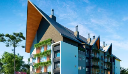 Excelentes apartamentos em construção em Gramado!! Com 02 suítes, sala para 02 ambientes, lareira split, copa/cozinha, churrasqueira, área de serviço, banheiro social e 01 vaga de garagem.  Edifício c