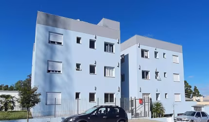 Apartamento composto por dois dormitórios, sala e cozinha, banheiro social, área de serviço e um box de garagem. Aceita como parte do pagamento automóvel. Área privativa 56,23 m. Área do box 12,00 m.