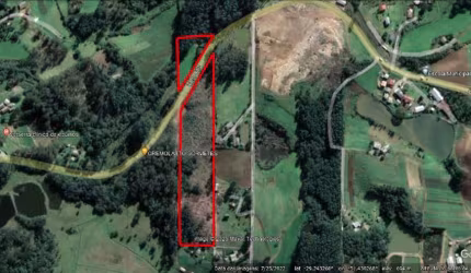 Área de terras com 3.5 hectares, cortada pela  Rodovia VRS 813.

Confira!