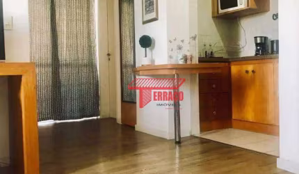 Flat com 1 dormitório à venda, 46 m² por R$ 245.000,00 - Vila Bastos - Santo André/SP