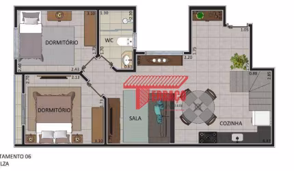 Cobertura com 2 dormitórios à venda, 115 m² por R$ 530.000,00 - Vila Linda - Santo André/SP