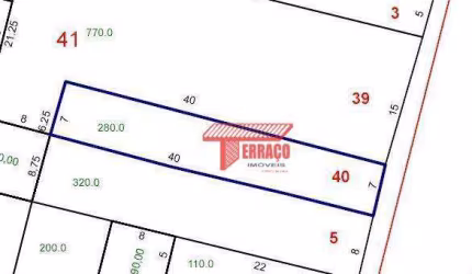 Terreno à venda, 280 m² por R$ 636.000,00 - Vila Alzira - Santo André/SP