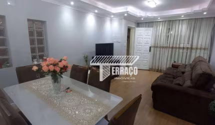 Sobrado com 3 dormitórios à venda, 197 m² por R$ 790.000,00 - Vila Scarpelli - Santo André/SP