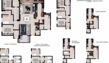 Apartamento com 3 quartos à venda no Residencial Alto do Ipê, Ribeirão Preto , 195 m2 por R$ 1.306.000