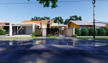 Casa com 3 dormitórios à venda, 80 m² por R$ 520.000,00 - Iguaçu - Fazenda Rio Grande/PR