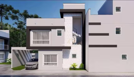 Sobrado com 3 dormitórios à venda, 120 m² por R$ 699.000,00 - Uberaba - Curitiba/PR