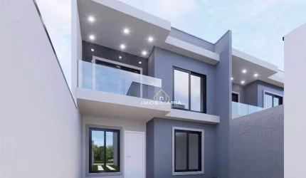 Sobrado com 3 dormitórios à venda, 107 m² por R$ 730.000,00 - Portão - Curitiba/PR