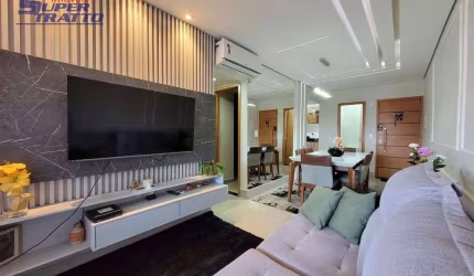 Apartamento com 2 dormitórios à venda, 82 m², PORTEIRA FECHADA - Canto do Forte - Praia Grande/SP