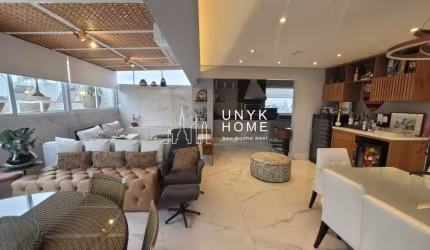Cobertura duplex , mobiliada , 5 dormitórios Gourmet .