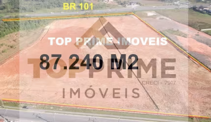 ÁREA PRONTA PARA CONSTRUIR AS MARGENS DA BR 101