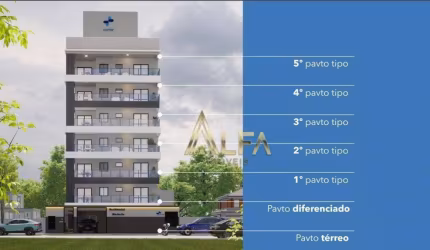 400m do mar - Apartamento com 3 dormitórios sendo 01 suíte, 95 m² por R$ 630.498 - Gravatá - Navegantes/SC