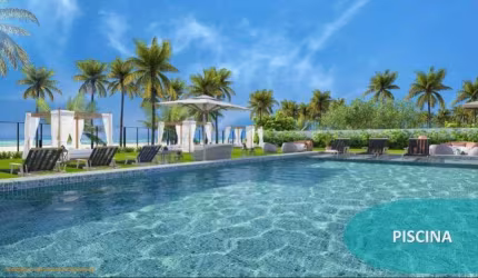Apartamento 100% nascente, frente mar!