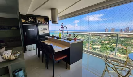 Finissimo apartamento 3 suítes vista mar 152 m Porteira Fechada