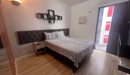Flat à venda, 1 quarto, 1 vaga, Centro - São Vicente/SP
