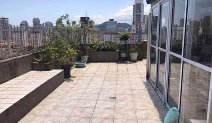 Cobertura à venda, 3 quartos, 1 suíte, 1 vaga, BOQUEIRÃO - Santos/SP