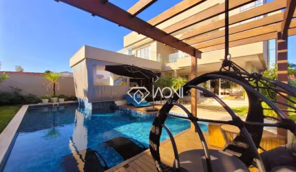 Porteira fechada - Casa duplex - 4 quartos - 411m²  Área construída - 611m² Terreno plano - por R$ 5.500.000,00 - Interlagos - Vila Velha/ES