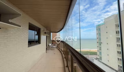 Lindo apartamento, vista mar, varandão com 3 dormitórios, varanda ótima à venda, 177 m² por R$ 1.500.000 - Praia de Itaparica - Vila Velha/ES