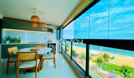 Lindo apartamento, frente mar com 3 dormitórios à venda, 138 m² por R$ 1.670.000 - Praia de Itaparica - Vila Velha/ES