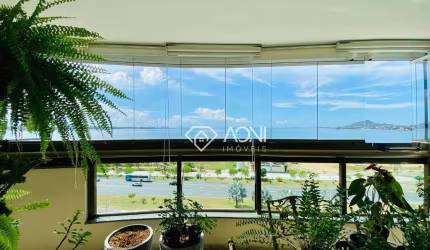 Lindo apartamento, frente mar, varandão com 4 dormitórios à venda, 155 m² por R$ 2.600.000 - Mata da Praia - Vitória/ES