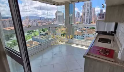 3 Dorm. sendo 1 suíte, 2 vagas, lazer Completo - Pompéia - Santos/SP.