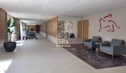 Apartamento novo no Gonzaga com 2 suítes em andar alto e com vaga demarcada