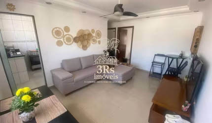Home Office na praia de Santos - Apto de 2 Dormitórios Mobiliado