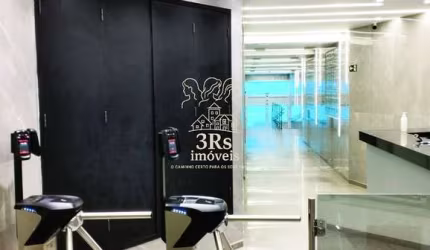 Sala Comercial Mobiliada 75m² com 02 banheiros - Centro de Santos