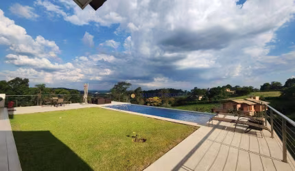 Casa 3 suítes, 566 m² - venda por R$ 4.390.000 ou aluguel por R$ 26.545/mês - Condomínio Santa Fé - Vinhedo/SP