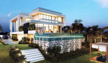 Terreno em condomínio fechado à venda na Avenida Mackenzie, KM5, Loteamento Residencial Pedra Alta (Sousas), Campinas por R$ 1.051.000