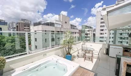 Cobertura à venda, 3 quartos, 1 suíte, 3 vagas, Sion - Belo Horizonte/MG