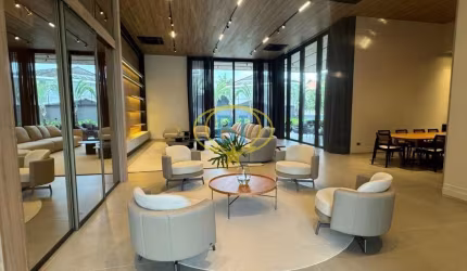 Casa de 4 quartos, sendo 4 suítes, com 703 m², 10 vagas, espaço gourmet à venda em Alphaville na Imobiliária Buenos Jr Imóveis