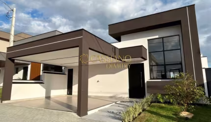 Casa à venda de 158m² | 03 dormitórios, sendo 01 suíte e 02 vagas de garagem | Condomínio Reserva Rudá - Loteamento Floresta | São José dos Campos |