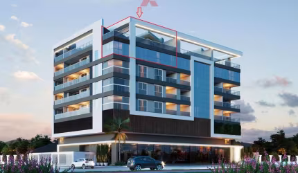 Residencial Farol de Bombas 'Exclusividade' - 4 Suites Frente Mar + Terraço.