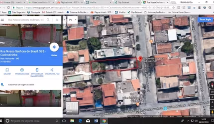 Terreno comercial à venda na Rua Senhora do Brasil, Cachoeirinha, Belo Horizonte, 250 m2