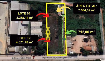 Terreno Comercial para alugar, medindo 7.994,92 m² por R$ 8.000/mês - Eusébio - Eusébio/CE
