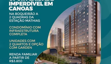 Apartamento para Venda em Canoas, Igara, 2 dormitórios, 1 banheiro, 1 vaga