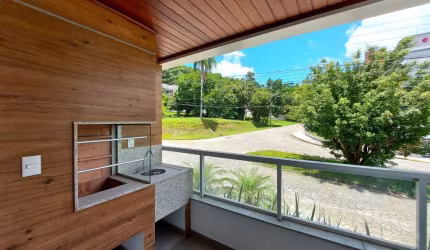 Itacorubi | Apartamento 1 quarto com sacada e chur