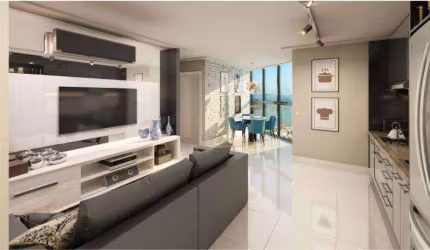 Prestigiado Flat Alto Padrão com 1 dormitório à venda, 55 m² por R$ 699.900 - Centro - Itapema/SC