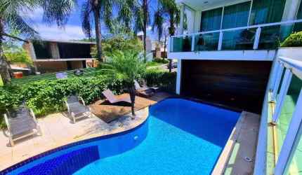 Alto padrão Condomínio Imbuias casa a venda com 5 suítes piscina Gleba Palhano Londrina-PR